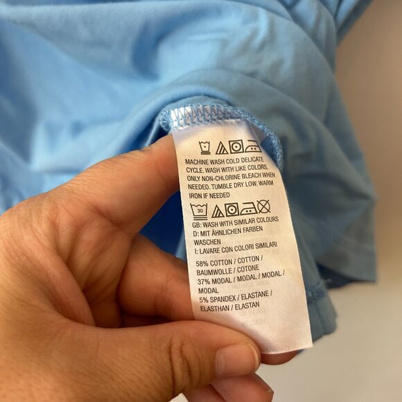 IsaacMizrahiLive Short Sleeve Top Womens XL Square Neck Cinderella Bounding Tee - Picture 4 of 5